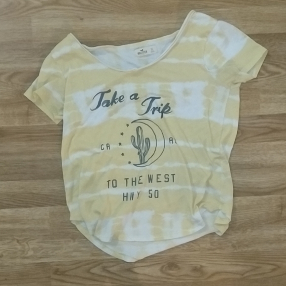 Small Yellow Hollister "Take A Trip" tshirt - Picture 2 of 2